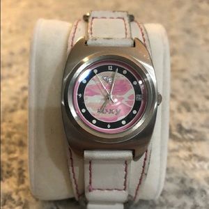 Roxy Leather and Camo Watch